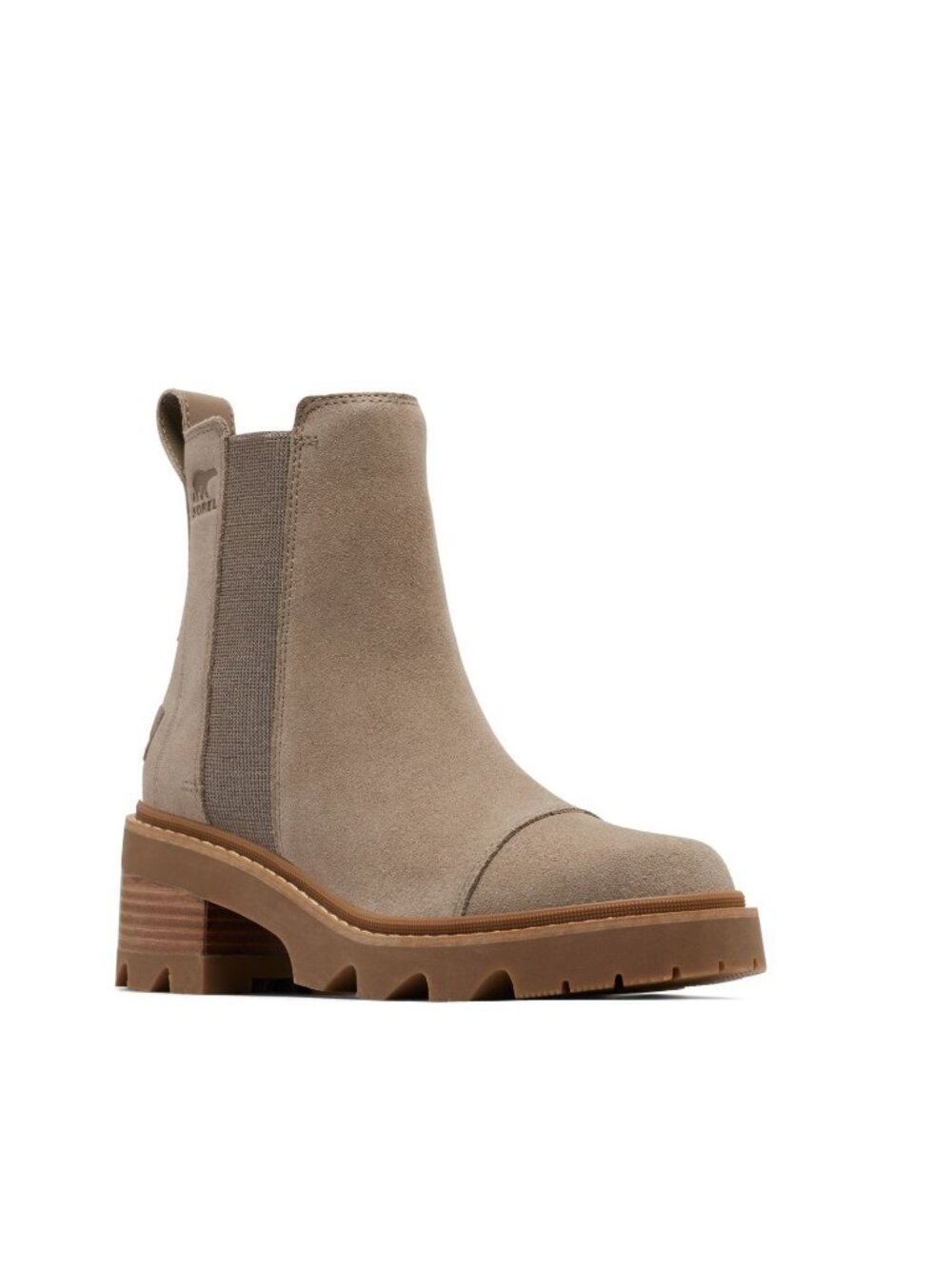 NEW Sorel Joan Now Chelsea Boots Outdoors City Y2K Gorpcore Tan Suede Womens 10